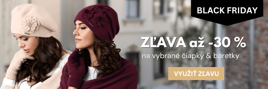 BLACK FRIDAY: až -30% na vybrané čiapky