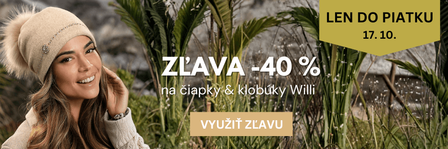 Čiapky Willi zľava -40%
