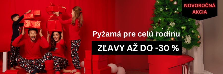 Novoročná akcia až do -30% na pyžamá