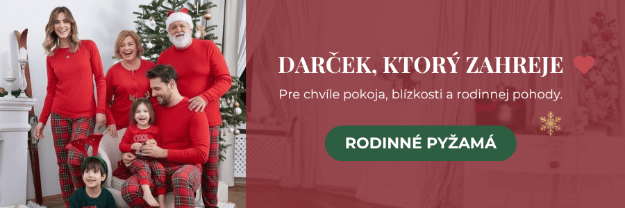 Vianočné pyžamá pre celú rodinu 2025
