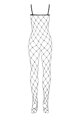 Erotické sieťované bodystocking Obsessive N102 čierne