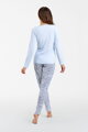 Dámske bavlnené pyžamo Italian Fashion Salli mega soft nebesky modré