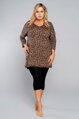 Elegantné dámske pyžamo 3/4 leopardí vzor Italian Fashion Pantera béžové