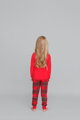 Vianočné dievčenské pyžamo Italian Fashion Santa mega soft červené