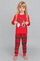 Vianočné dievčenské pyžamo Italian Fashion Santa mega soft červené