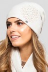 Béžová štýlová dámska čiapka na zimu Kamea Saragossa