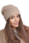 Camel dámska štýlová zimná čiapka Kamea Eleni