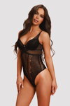 Sexy čipkované body Obsessive Deina More čierne