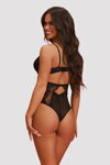 Sexy čipkované body Obsessive Deina More čierne