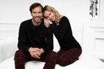 Pánske bavlnené pyžamo Italian Fashion Zeman čierne