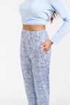 Dámske bavlnené pyžamo Italian Fashion Salli mega soft nebesky modré