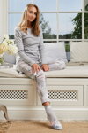 Dámske bavlnené pyžamo Italian Fashion Aloe šedé