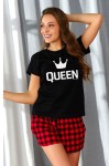 Krátke dámske pyžamo Royal Family Queen Dn-nightwear PM.9943