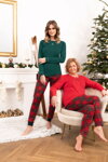 Dámske pyžamo Italian Fashion Tess mega soft zelené
