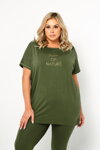 Dámske pyžamo Italian Fashion Natura khaki