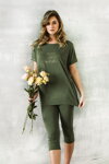 Dámske pyžamo Italian Fashion Natura khaki