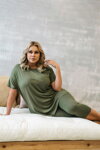 Dámske pyžamo Italian Fashion Natura khaki