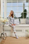 Dámske bavlnené pyžamo Italian Fashion Aloe šedé