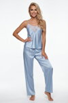 Luxusné saténové pyžamo Dkaren Melanie Baby Blue