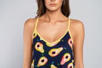 Nočná bavlnená košieľka Italian Fashion Avocado tmavomodrá