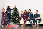 Vianočné dámske pyžamo Italian Fashion Ava mega soft bordové