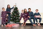 Vianočné dámske pyžamo Italian Fashion Ava mega soft bordové