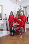 Dámske pyžamo Italian Fashion Tess mega soft červené