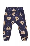 Detské nohavice pre bábätko z organickej bavlny Doctor Nap Bear SPO.4285 tmavomodré spredu