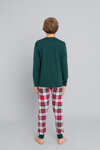 Vianočné chlapčenské pyžamo Italian Fashion Moss mega soft zelené