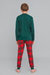 Vianočné chlapčenské pyžamo Italian Fashion Narwik mega soft zelené