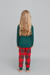 Vianočné dievčenské pyžamo Italian Fashion Santa mega soft zelené