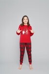 Vianočné dievčenské pyžamo Italian Fashion Santa mega soft červené