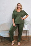 Dámske domáce oblečenie Italian Fashion Paramo khaki