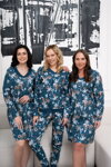 Dámske domáce oblečenie kvetované Italian Fashion Nikiana morské