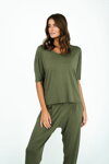 Dámske domáce oblečenie Italian Fashion Paramo khaki