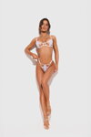Sexy komplet s otvoreným rozkrokom Obsessive Luise Sublim 2-dielny biely
