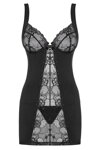 Sexi košieľka Obsessive Heartina Chemise čierna + tangá ZDARMA!
