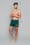 Vianočné pánske boxerky Italian Fashion Santa zelené