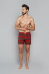 Vianočné pánske boxerky Italian Fashion Narwik červené
