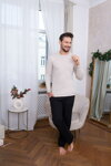 Pánske bavlnené pyžamo Italian Fashion Zermat béžové