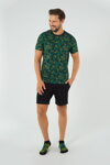 Pánske bavlnené pyžamo krátke Italian Fashion Chill čierne