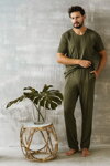 Pánske pyžamo Italian Fashion Dallas khaki