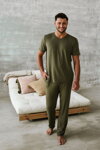 Pánske pyžamo Italian Fashion Dallas khaki