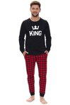 Bavlnené pánske pyžamo s dlhým rukávom Royal Family King Dn-nightwear PMB.9761
