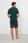 Pánske pyžamo krátke Italian Fashion Fogo mega soft zelené