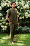 Pánske pyžamo Italian Fashion Dallas khaki