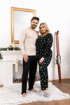 Pánske bavlnené pyžamo Italian Fashion Zermat béžové