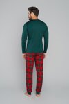 Pánske pyžamo Italian Fashion Narwik mega soft zelené