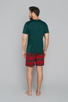 Pánske pyžamo krátke Italian Fashion Narwik mega soft zelené