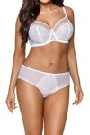 Podprsenka nevystužená Ava Lingerie Crystal Soft 1396 biela SK